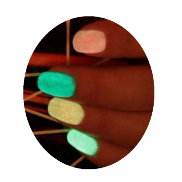 Factory Direct! Grade cosmétique Colorful Glow in the Dark Pigment Decoration for Nali Art